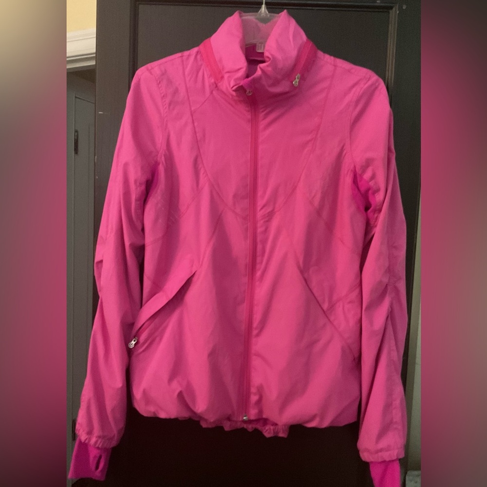 Lululemon Run: Hustle Jacket Hooded Pink | Size 6 | Rare Older Style | Pristine
